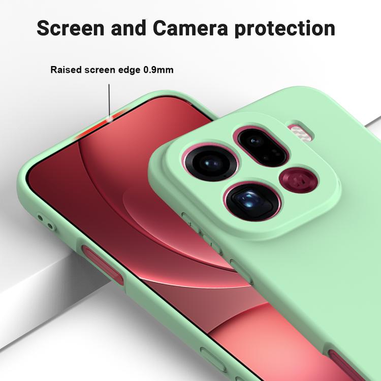 For OPPO Find X9 Pro Solid Color Liquid Silicone Dropproof Full Coverage Phone Case