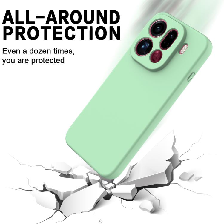 For OPPO Find X9 Pro Solid Color Liquid Silicone Dropproof Full Coverage Phone Case