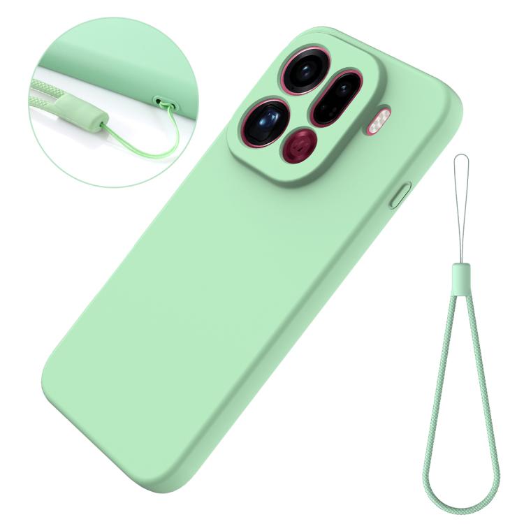 For OPPO Find X9 Pro Solid Color Liquid Silicone Dropproof Full Coverage Phone Case