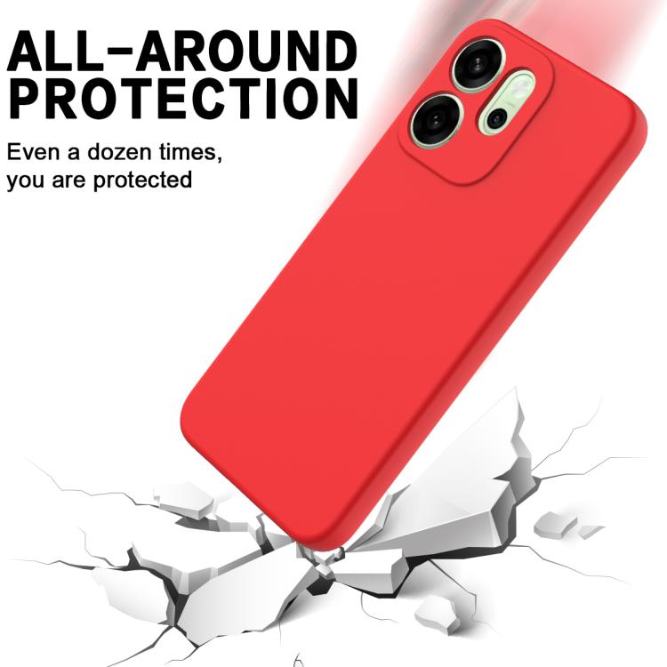 For OPPO Reno15 Pro 5G Global Solid Color Liquid Silicone Dropproof Full Coverage Phone Case