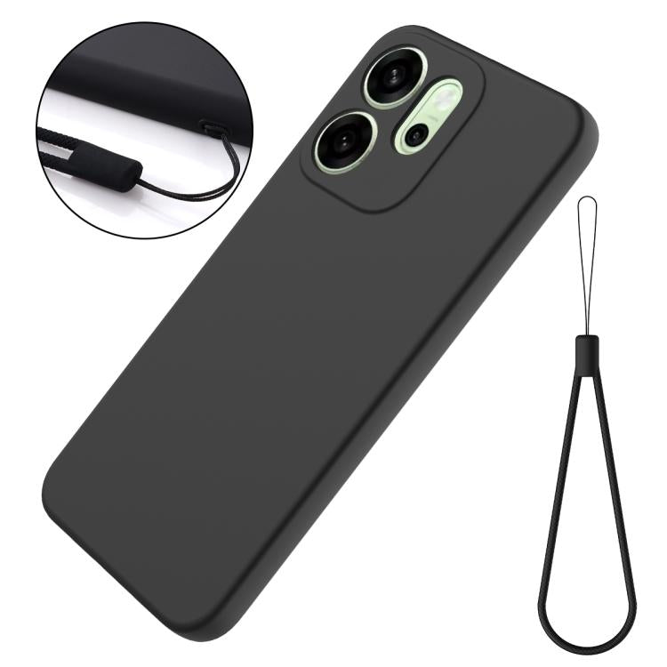 For OPPO Reno15 Pro Max 5G Global Solid Color Liquid Silicone Dropproof Full Coverage Phone Case