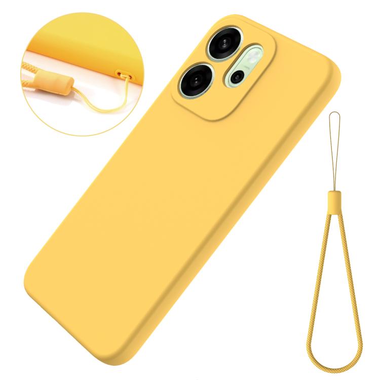 For OPPO Reno15 Pro Max 5G Global Solid Color Liquid Silicone Dropproof Full Coverage Phone Case