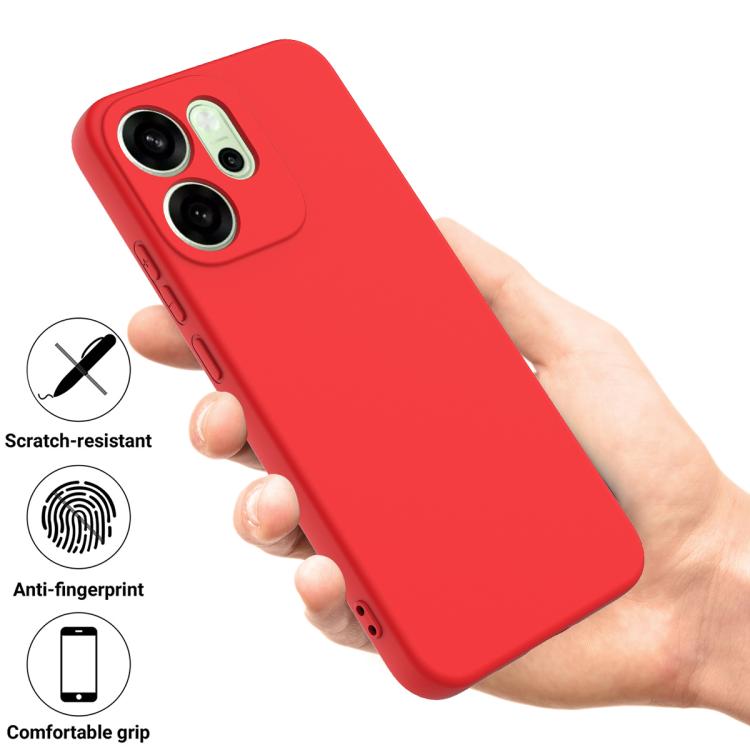 For OPPO Reno15 Pro Max 5G Global Solid Color Liquid Silicone Dropproof Full Coverage Phone Case