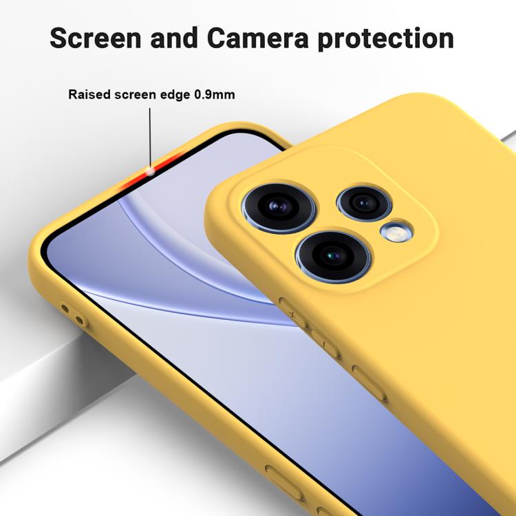 For OPPO Reno15 5G Global Solid Color Liquid Silicone Dropproof Full Coverage Phone Case