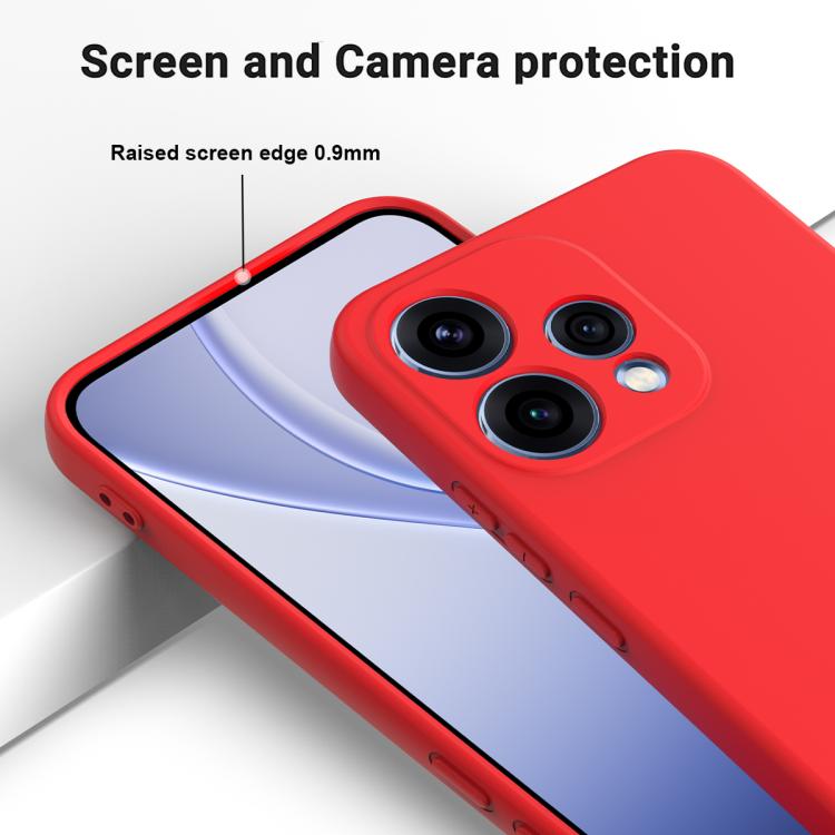 For OPPO Reno15 5G Global Solid Color Liquid Silicone Dropproof Full Coverage Phone Case