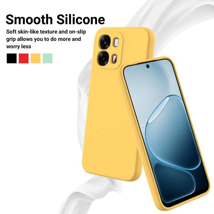 For OPPO A6 4G / 5G / A6s 4G / 5G Solid Color Liquid Silicone Dropproof Full Coverage Phone Case