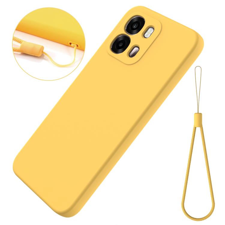 For OPPO A6 4G / 5G / A6s 4G / 5G Solid Color Liquid Silicone Dropproof Full Coverage Phone Case