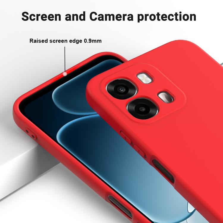 For OPPO A6 4G / 5G / A6s 4G / 5G Solid Color Liquid Silicone Dropproof Full Coverage Phone Case