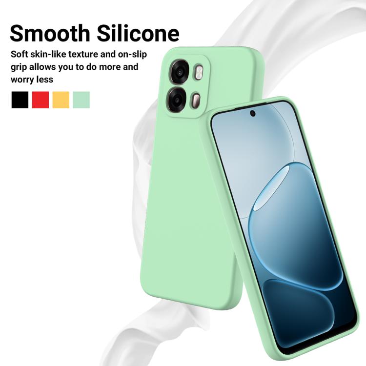 For OPPO A6 4G / 5G / A6s 4G / 5G Solid Color Liquid Silicone Dropproof Full Coverage Phone Case