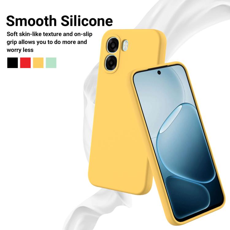 For OPPO K14x 5G / A6t Pro 5G Solid Color Liquid Silicone Dropproof Full Coverage Phone Case