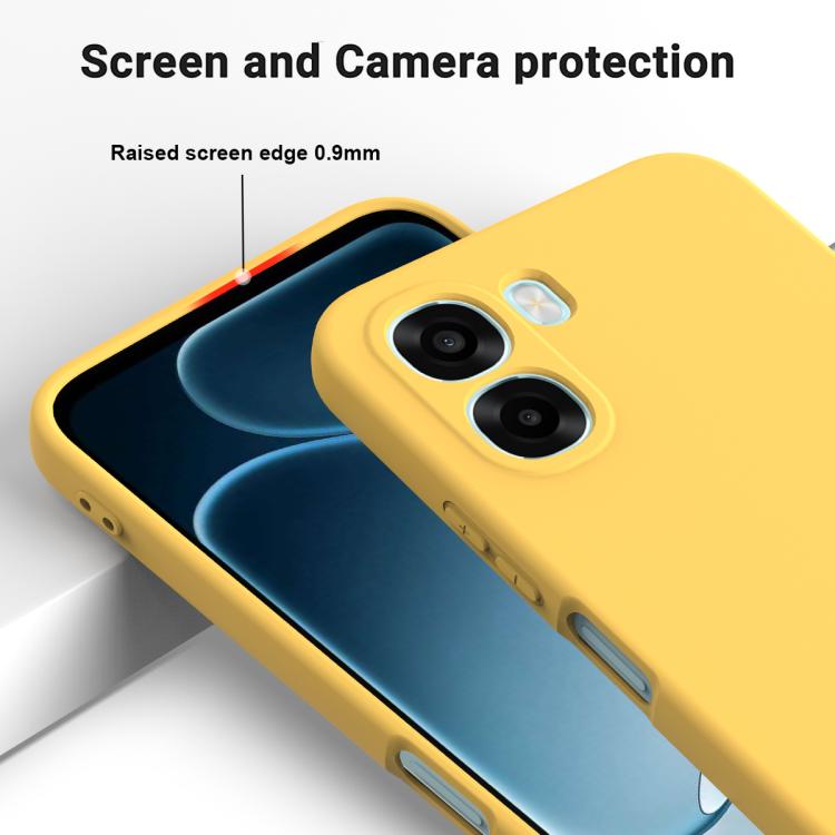 For OPPO K14x 5G / A6t Pro 5G Solid Color Liquid Silicone Dropproof Full Coverage Phone Case
