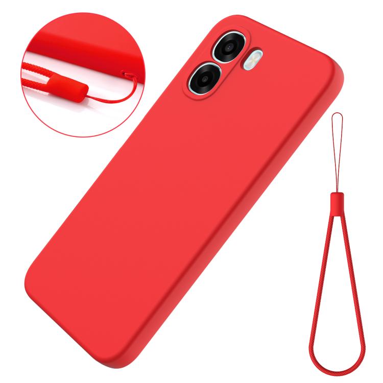 For OPPO K14x 5G / A6t Pro 5G Solid Color Liquid Silicone Dropproof Full Coverage Phone Case