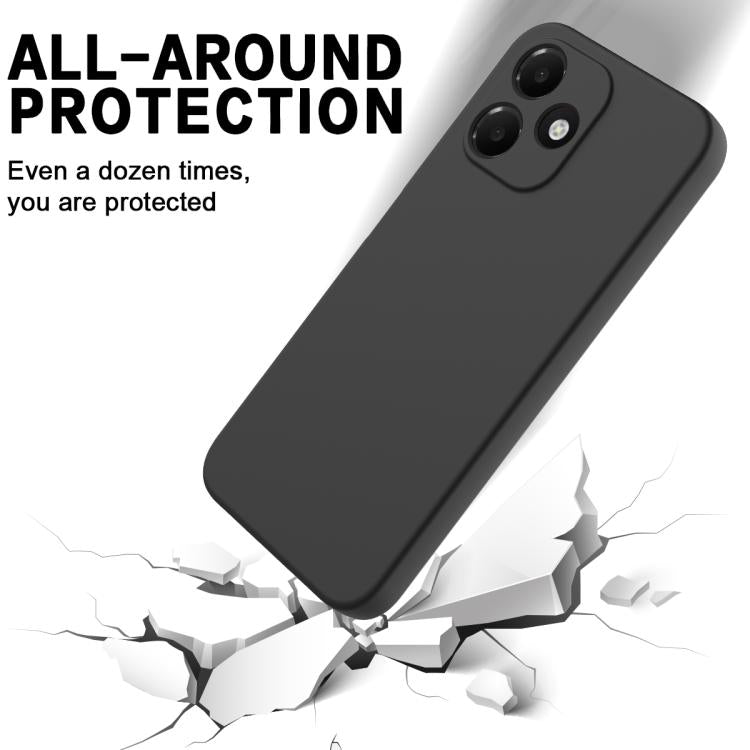 For OPPO A6c 4G Global Solid Color Liquid Silicone Dropproof Full Coverage Phone Case