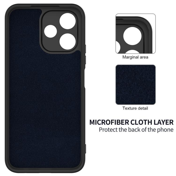 For OPPO A6c 4G Global Solid Color Liquid Silicone Dropproof Full Coverage Phone Case