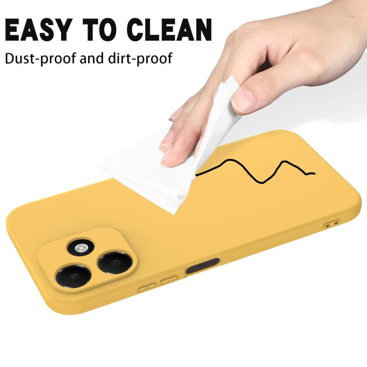 For OPPO A6c 4G Global Solid Color Liquid Silicone Dropproof Full Coverage Phone Case