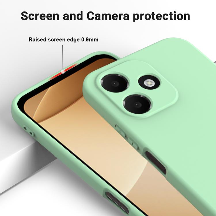 For OPPO A6c 4G Global Solid Color Liquid Silicone Dropproof Full Coverage Phone Case
