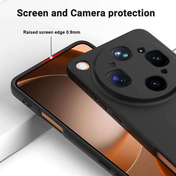 For OPPO Find X9 Ultra 5G Solid Color Liquid Silicone Dropproof Full Coverage Phone Case