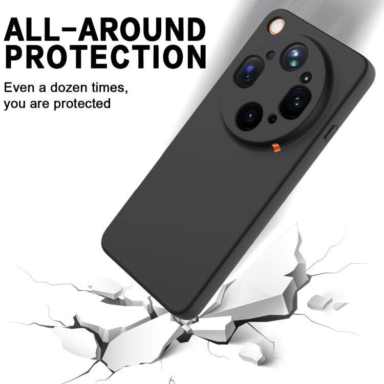 For OPPO Find X9 Ultra 5G Solid Color Liquid Silicone Dropproof Full Coverage Phone Case