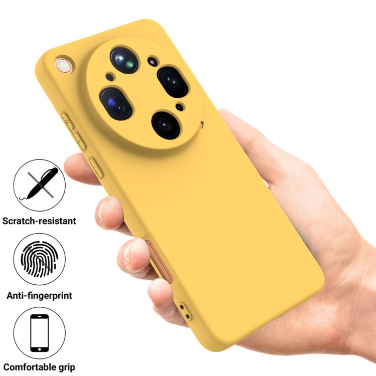 For OPPO Find X9 Ultra 5G Solid Color Liquid Silicone Dropproof Full Coverage Phone Case