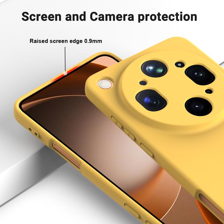 For OPPO Find X9 Ultra 5G Solid Color Liquid Silicone Dropproof Full Coverage Phone Case