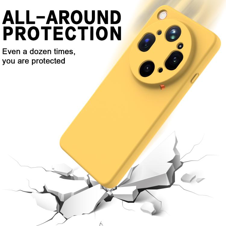 For OPPO Find X9 Ultra 5G Solid Color Liquid Silicone Dropproof Full Coverage Phone Case