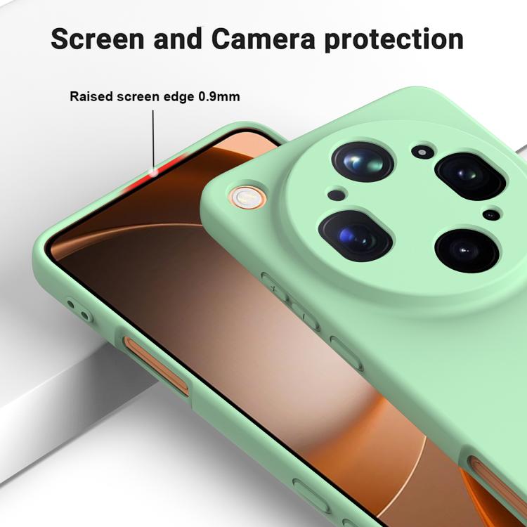 For OPPO Find X9 Ultra 5G Solid Color Liquid Silicone Dropproof Full Coverage Phone Case
