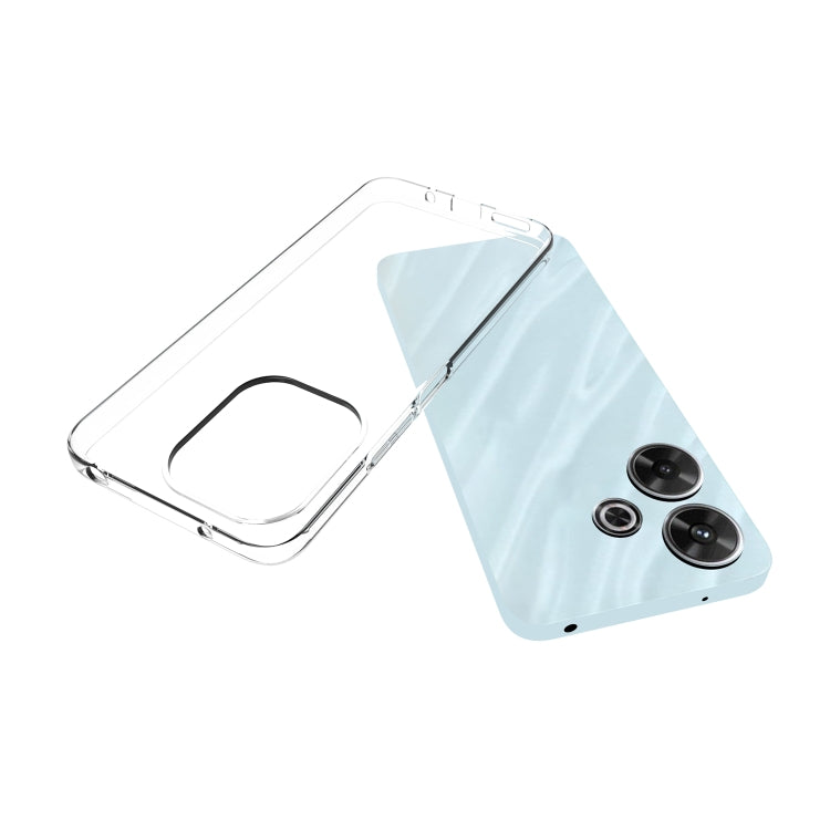 For Xiaomi Redmi Note 13R Waterproof Texture TPU Phone Case - Transparent