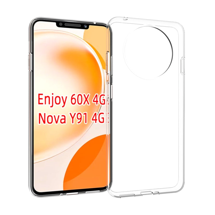 For Huawei Enjoy 60X / nova Y91  Waterproof Texture TPU Phone Case(Transparent)