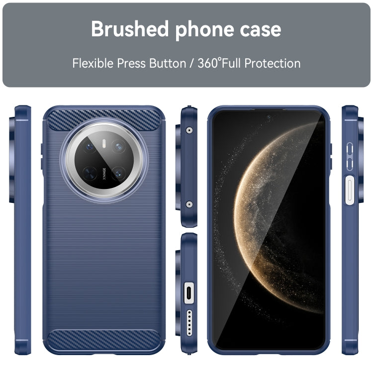 For Huawei Mate 70 Brushed Texture Carbon Fiber TPU Phone Case
