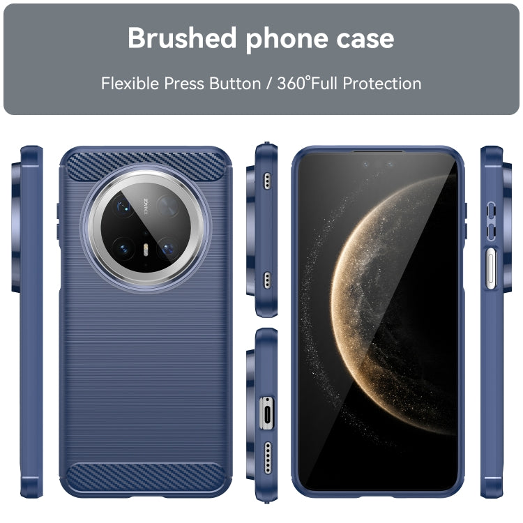 For Huawei Mate 70 Pro / 70 Pro+ Brushed Texture Carbon Fiber TPU Phone Case