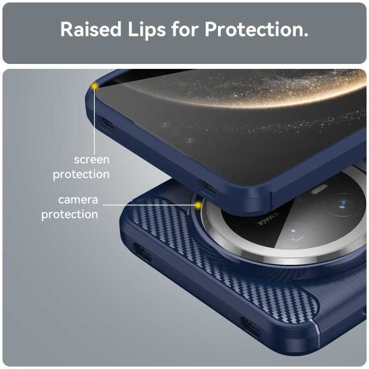 For Huawei Mate 70 Pro / 70 Pro+ Brushed Texture Carbon Fiber TPU Phone Case