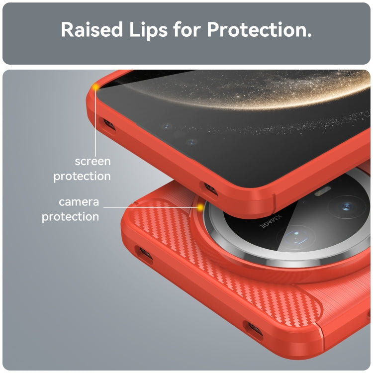 For Huawei Mate 70 Pro / 70 Pro+ Brushed Texture Carbon Fiber TPU Phone Case