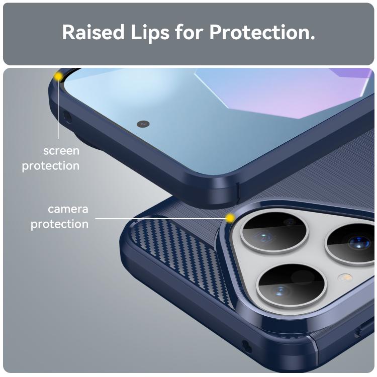 For Huawei Pura 80 5G Brushed Texture Carbon Fiber TPU Phone Case