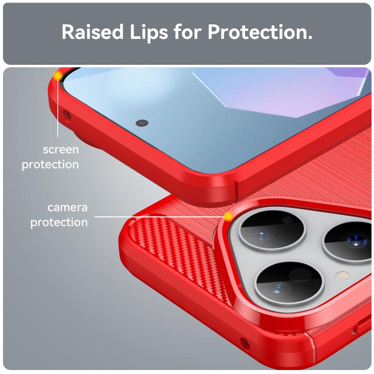 For Huawei Pura 80 5G Brushed Texture Carbon Fiber TPU Phone Case