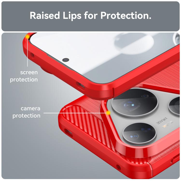 For Huawei Pura 80 Ultra 5G Brushed Texture Carbon Fiber TPU Phone Case
