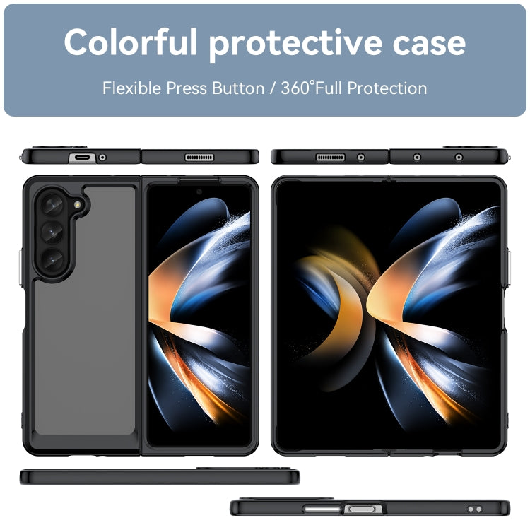 For Samsung Galaxy Z Fold5 Colorful Series Acrylic + TPU Phone Case