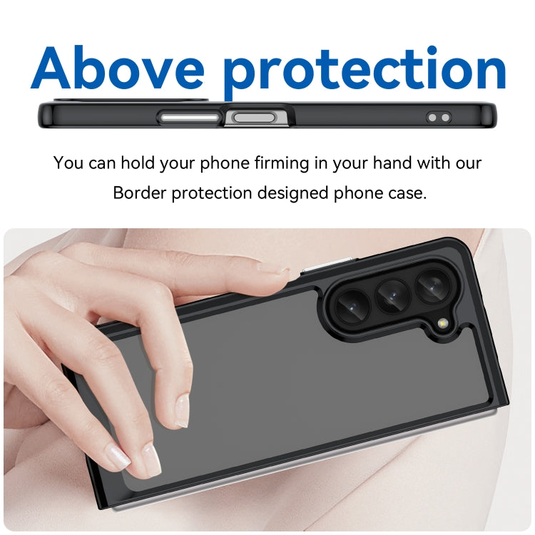 For Samsung Galaxy Z Fold5 Colorful Series Acrylic + TPU Phone Case