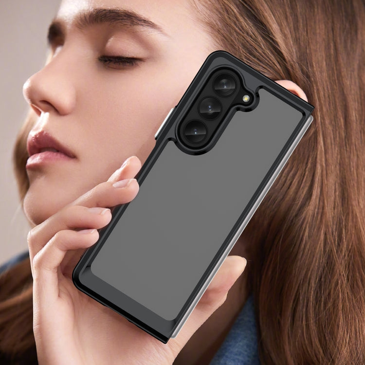 For Samsung Galaxy Z Fold5 Colorful Series Acrylic + TPU Phone Case