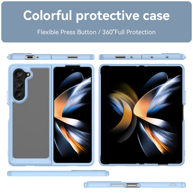 For Samsung Galaxy Z Fold5 Colorful Series Acrylic + TPU Phone Case