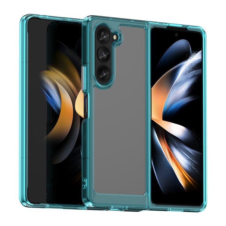 For Samsung Galaxy Z Fold5 Colorful Series Acrylic + TPU Phone Case