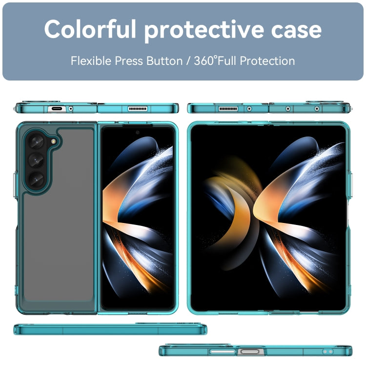 For Samsung Galaxy Z Fold5 Colorful Series Acrylic + TPU Phone Case