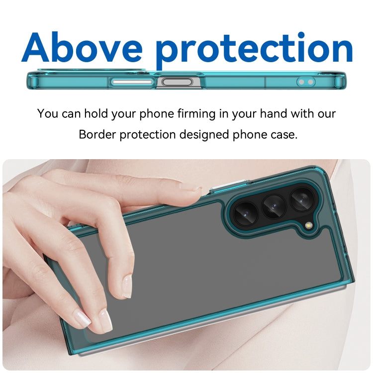 For Samsung Galaxy Z Fold5 Colorful Series Acrylic + TPU Phone Case