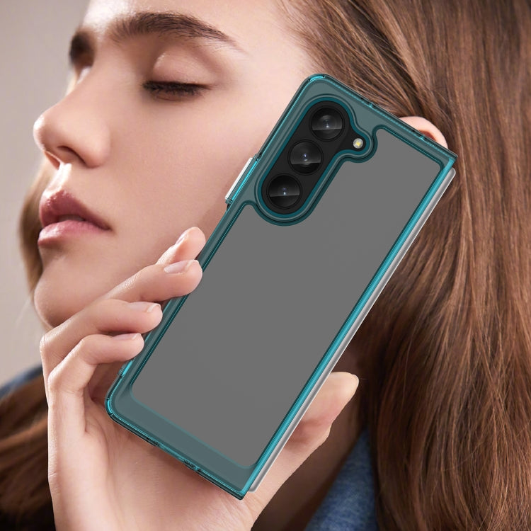 For Samsung Galaxy Z Fold5 Colorful Series Acrylic + TPU Phone Case
