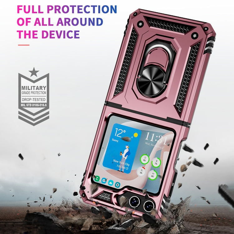 For Samsung Galaxy Z Flip5 Shockproof TPU + PC Phone Case with Holder
