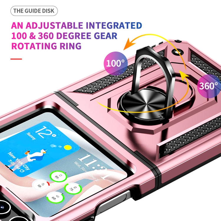 For Samsung Galaxy Z Flip5 Shockproof TPU + PC Phone Case with Holder