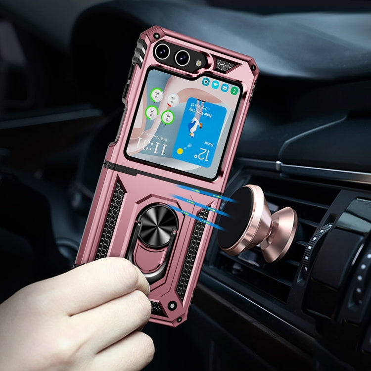 For Samsung Galaxy Z Flip5 Shockproof TPU + PC Phone Case with Holder