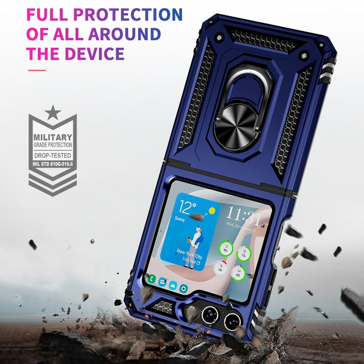 For Samsung Galaxy Z Flip5 Shockproof TPU + PC Phone Case with Holder