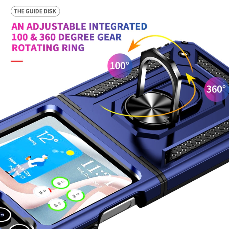 For Samsung Galaxy Z Flip5 Shockproof TPU + PC Phone Case with Holder