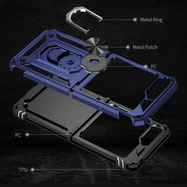For Samsung Galaxy Z Flip5 Shockproof TPU + PC Phone Case with Holder