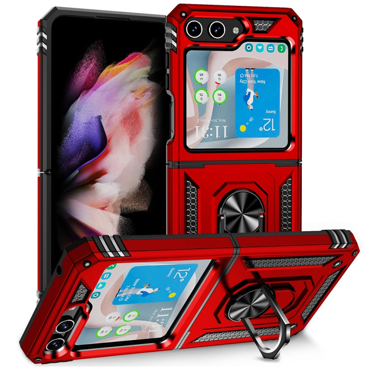 For Samsung Galaxy Z Flip5 Shockproof TPU + PC Phone Case with Holder